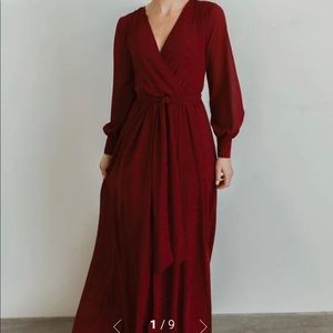 Baltic Born Maroon Dress NWT Small